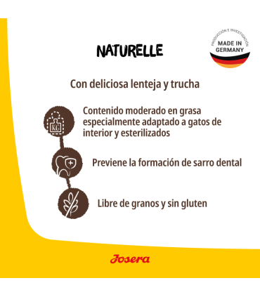 Josera Naturelle 2 kgs - Gato Adulto Esterilizado