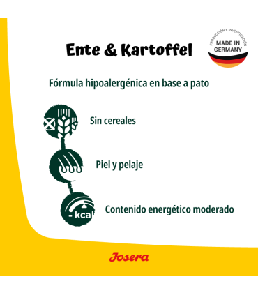 Josera Ente & Kartoffel 12,5 kgs - Perro Adulto - Monoproteico Pato