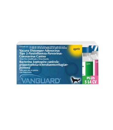 Vacuna Caninos Vanguard Sextuple - 25 Dosis