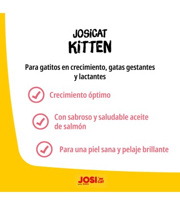 Josicat Kitten 1,9 Kgs - Gato Cachorro, Hembras Gestantes y Lactantes