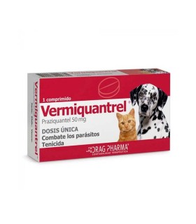 Vermiquantrel 50 mg - 1 comprimido