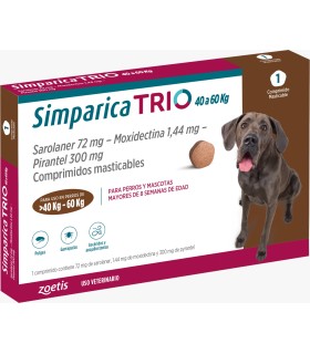 Simparica Trio 40-60 kgs - 1 comprimido