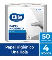Papel Higiénico Rollo Una Hoja 12 Pq x 4 Un x 50 Mts Elite Professional