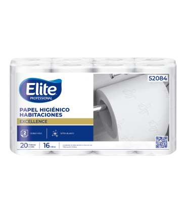 Papel Higienico Doble Hoja 16 Rollos por 20 mts - Elite professional