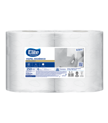 Papel Higienico Doble Hoja 6 Rollos por 250 mts - Elite professional