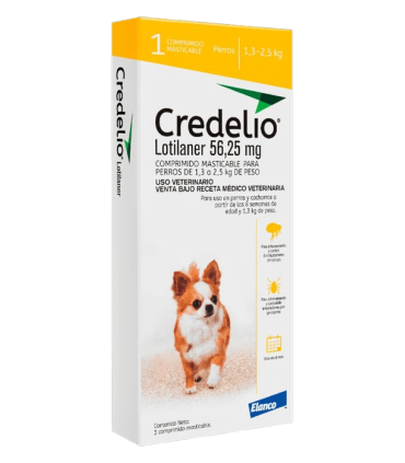 Credelio 56,25 mg para perros de 1,3 - 2,5 kgs