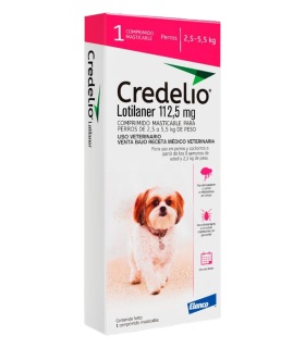Credelio 112,5 mg para perros de 2,5 - 5,5 kgs