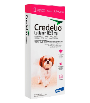Credelio 112,5 mg para perros de 2,5 - 5,5 kgs