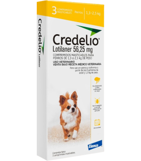 Credelio 1,3-2,5 kgs - 3 comprimidos