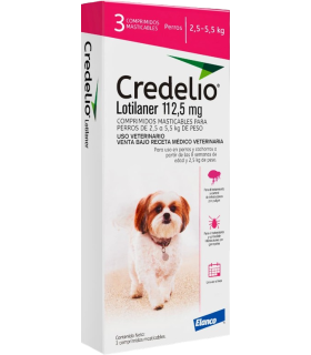 Credelio 2,5-5,5 kgs - 3 comprimidos