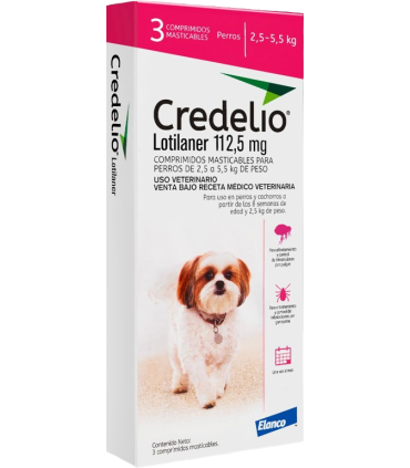 Credelio 2,5-5,5 kgs - 3 comprimidos