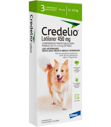 Credelio 11-22 kgs - 3 comprimidos