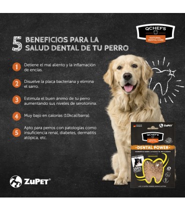 Qchefs Dental Snack Granulado Perro 90 grs
