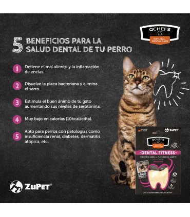 Qchefs Dental Snack Granulado Gato 80 grs