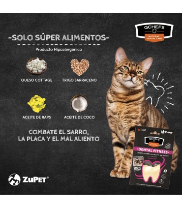 Qchefs Dental Snack Granulado Gato 80 grs
