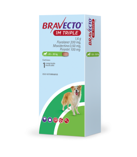 Bravecto 1M Triple 1,6 G - 10 a 20 kgs