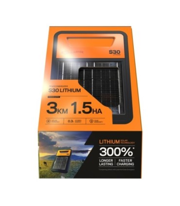 Energizador solar de litio Gallagher S30