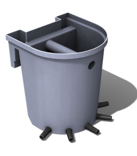 Balde alimentador para 5 Terneros Austral Plastics
