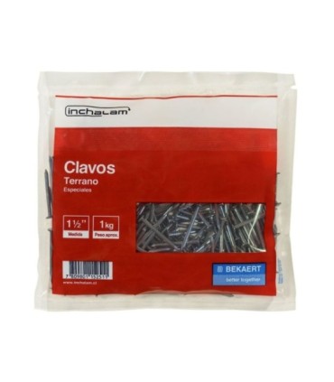 Clavos terrano 1 1/2 (bolsa 1 kg)