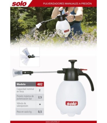 Aspersor Manual 2 litros Solo 402
